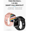 T900 PRO MAX L BIG 1.92 inch Large Screen Waterproof Smart Watch, Support Heart Rate / Blood Pressure / Oxygen / Multiple Sports Modes (Black)