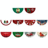 Cartoon Printed Outdoor Fan-shaped Hanging Flag Christmas Decorations, Style: Train