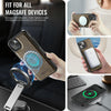 For iPhone 14 AutSpace A12 MagSafe Magnetic RFID Card Bag Phone Case(Coffee)