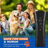 Ultrasonic Dog Repeller & LED Flashlight - Black