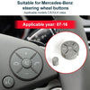 1 Pair Car Steering Wheel Switch Buttons Panel for Mercedes-Benz W204 2007-2014, Left Driving(Brown)