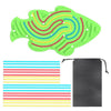 Children Educational Toys Stress Relief Silicone Sensory Activity Board(Green)