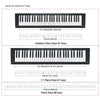 Children Beginner Piano Keyboard Color Stickers Musical Instrument Accessories, Style: Imitation Piano Keys 61 Keys