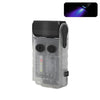 V20 Portable Keychain Light Rechargeable Bright Mini Flashlight(White Purple Light)