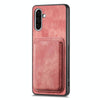 For Samsung Galaxy A26 5G Retro Leather Card Bag Magnetic Phone Case(Pink)