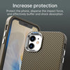 For iPhone 11 Carbon Fiber Series IMD Phone Case(Brown)