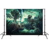 2.1m x 1.5m Dinosaur World Cartoon Photo Shoot Scene Photography Background Cloth(W99)
