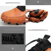 Spring And Summer Men Casual Octopus Peas Lazy Shoes Breathable Leather Shoes, Size: 46(Brown)