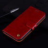 For Xiaomi Redmi Note 9 Business Style Oil Wax Texture Horizontal Flip Leather Case with Holder & Card Slots & Wallet(Brown Red)