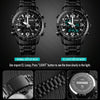 SKMEI 1453 Dual Movement Waterproof Steel Strap Quartz Men Watch(Black)
