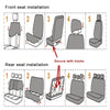 9 PCS Four Seasons Universal Seat Cover Cushion Car Fur Seat Covers Set Universal Cushion(Gray)