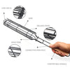 2 PCS Hot Dog Barbecue Cage Sausage Barbecue Clip Barbecue Clip Mesh Wooden Handle Barbecue Mesh Rack, Color:Red