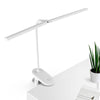 TD5 Double Lamp Head USB Desktop Clip Table Lamp,Style: Rechargeable Version (White)