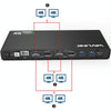 Wavlink UG69DK1 5K Type-C Dual Display USB 3.0 Video Gigabit Ethernet HDMI Docking Station, Plug:EU Plug