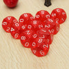 4 PCS Transparent Polyhedron Outdoor Bar Family Party Game Dice(Random Color Dlivery)
