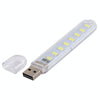 3W 8 LEDs 5730 SMD USB LED Book Light Portable Night Lamp, DC 5V (White Light)