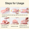 ZS103 Cartoon Plush Water-filled Explosion-proof Hot Water Bags, Spec: Pink Duck(1000ml)