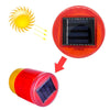 Night Solar Safety Warning Flash Light, Specification:01 Screw Fixed(White)