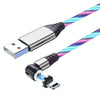 2.4A USB to 8 Pin 540 Degree Bendable Streamer Magnetic Data Cable, Cable Length: 1m(Colour)
