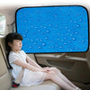 R-2938 Single-Layer Sun Protection Magnetic Car Curtain Vehicle Water Drop Sunshade(Blue Rear)