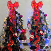 Christmas Ornament Double Light Board Yarn Ribbon String Lights, Specification: 1m(Silver Color Light)