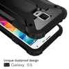 For Galaxy S5 / G900 Tough Armor TPU + PC Combination Case(Black)