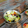 Outdoor Camping Stainless Steel Binaural Pans(24cm)