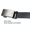 Dandali Men Automatic Buckle Belt Casual Universal Comfort Belt, Length (cm): 125cm(008 Black)