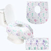 5pcs Disposable Nonwoven Toilet Pad Portable Hotel And Traveling Cartoon Universal Cushion, Style: Mermaid(60 x 64cm)