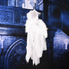 Flying Hanging Ghost Scary Sound and Moving for Halloween Decorations (White)