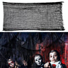 76 x 183cm Halloween Gauze Roving Polyester Cotton Haunted House DIY Decorative Gauze(Beige Blood Stains)