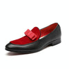Bowknot Wedding Dress Male Flats Gentlemen Casual Shoes, Shoe Size:43(Red)