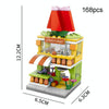 LELE BROTHER Children Assembling Mini City Street Scene Building Blocks, Style: 8537-2 Flower Shop