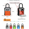 Portable Car Key Safe Box - 4 Digit Combination Lock (Orange)