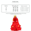Christmas Dog Cloak, Red, Medium (2.5-5kg)