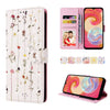 For Samsung Galaxy A04e Bronzing Painting RFID Leather Phone Case(Flowers World)
