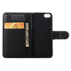 For iPhone 5 & 5s & SE Litchi Texture Horizontal Flip Leather Case with Holder & Card Slots & Wallet(Black)