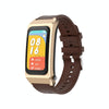 A8 1.98 inch 2 in 1 Bluetooth Earphone Silicone Strap Smart Watch, Support ECG / NFC(Brown)