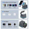 H49 3 in 1 Multi-function Magnetic Wireless Charger(Dark Grey)