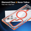 For Samsung Galaxy S25 Ultra 5G Dual-Color Clear Acrylic Hybrid TPU MagSafe Phone Case(Black)