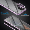 For Samsung Galaxy S25 Ultra 5G HD Full Cover Magnetic Metal Tempered Glass Phone Case(Purple)