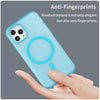 For iPhone 11 Pro MagSafe Frosted Translucent TPU + PC Full Coverage Phone Case(Blue)