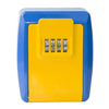 Secure Key Safe Box - Wall Mounted, Nail-Free, Yellow