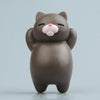 Cartoon Cat Fridge Magnet Resin Ornament Ornament With Magnetic Sticker(Brown Cat)