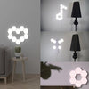 Touch Sensor Light Hive Lamp Creative Background Wall Decoration Lamp Festive Atmosphere Lights UK Plug(10-piece set with plug)