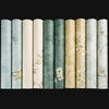 0.53x3m Retro 3D Stereo Plum Blossom Wallpaper Bedroom Living Room TV Background Wall Self-Adhesive Wallpaper(8804-6 Dark Green A Version)