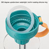 Summer Portable High Temperature Resistant Tea Leaking Plastic Cup, Capacity: 550ml(Grey Blue)
