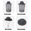 Summer Outdoor Sports Anti-mosquito Net Sun Hat Fisherman Hat, Size:L(Green)