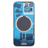 iPhone 15 Back Cover with Camera Lens Cover, MagSafe, Black