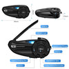 EJEAS Q2 Waterproof Motorcycle Helmet Headset Intercom Bluetooth 5.1 Interphone